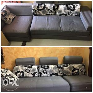 It is an 8 seater sofa with pillows ! Its in a
