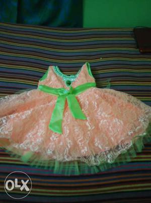 Kids frock 2 nos one time used suitable for 1 to