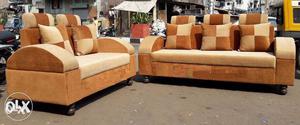 Nice design sofa set with cushion.