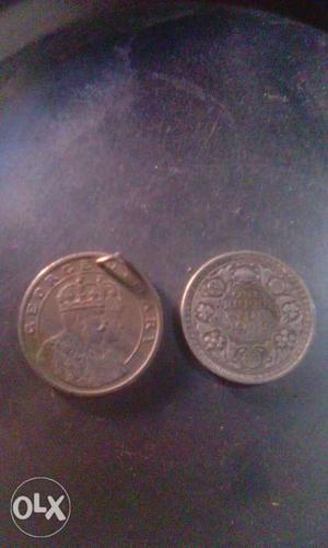 Old coin one Rupee coin