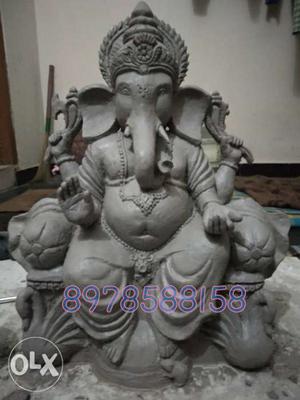 One feet clay Ganesh