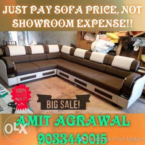 Pay just sofa price not showroom expenses from ur pockets!!