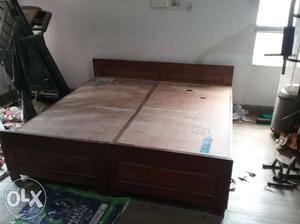 Pure Sagwan Wood King Size Bed