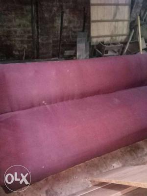 Purple Suede 2-seat Sofa
