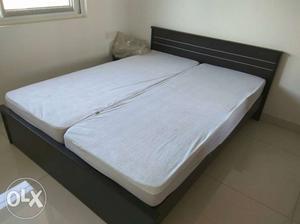 Queen Bed with Kurlon mattress unused