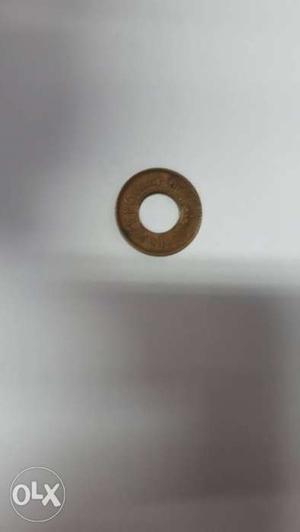 Round Brown Coin With Hole