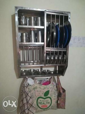 Stainless Steel Wall-mount Dish Rack