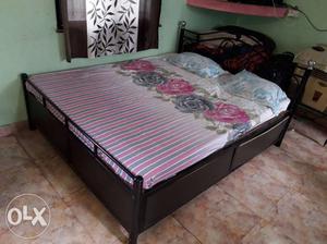 White And Pink Bed Frame