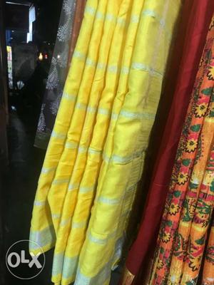 Yellow Striped Curtain