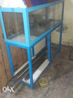 Aquarium for sell with wodden top and stand with