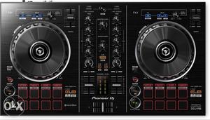 Black, Red, And Silver Pioneer DDJ-RB DJ Turntable