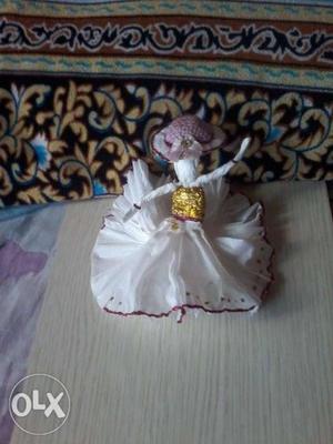 Cute Doll craft wrk...