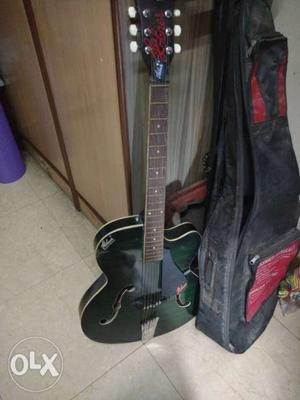 Green Semi Acoustic Guitar