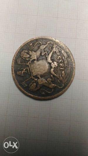 Half anna east indian company coin 183 years