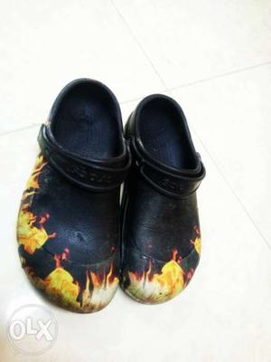 Pair Of Black Crocs made from Dubai used only once