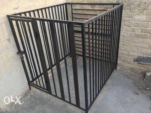 Rectangular Gray Metal Cage