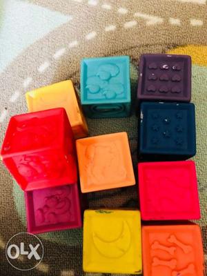 Sensory play blocks with numbers, alphabets and