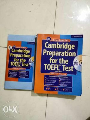 TOEFL preparation book by Cambridge University