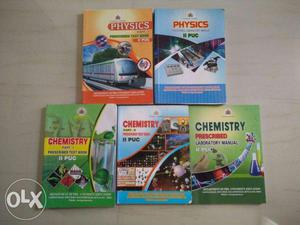 Used 2nd PUC Physics and Chemistry books