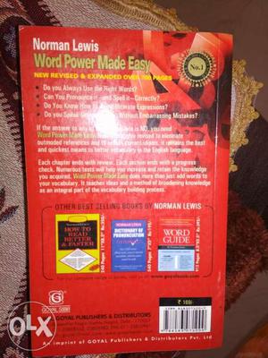 Word power made easy just at 60/- Brand new.