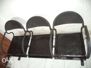 3 Seated Iron Chair