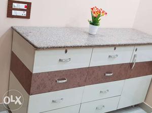 65 x 22 inch chester with granite table
