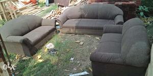 7seater sofa set 3+2+2 used six months only brown