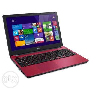 Acer Aspire E" laptop Red:Intel core i3