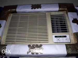 Beige Window-type Air Conditioner