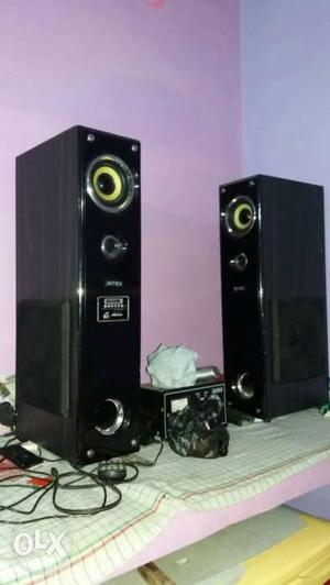 Black 2.1 Tower Multimedia Speaker System