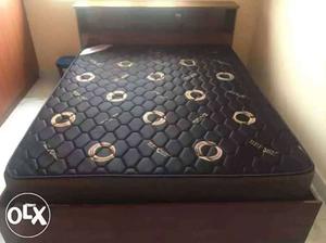 Black And Brown Leather Bed Frame