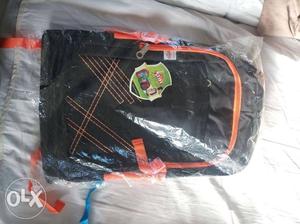 Black And Orange Backpack