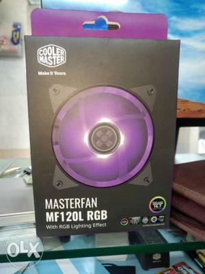 Black And Purple Cooler Master Masterfan MF120L RGB Box
