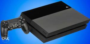 Black Sony PS4 Game Console