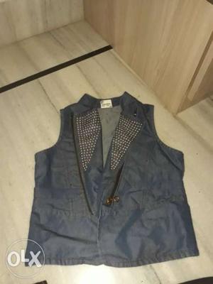 Blue jacket top (new)