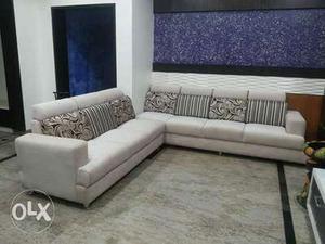 Brand new white sofa set