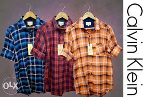 Checked CK shirts for sale good quality,