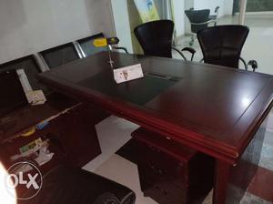 Executive table+drawer+side table