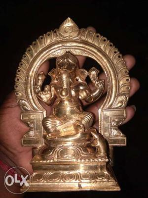 Gold Ganesha Figurine