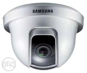 Gray Samsung Security Dome Camera