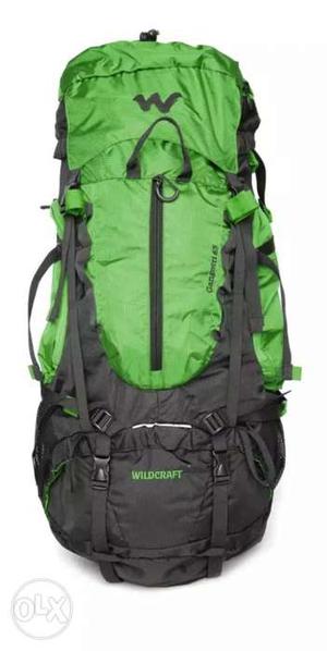 Green And Black Hiking Backpack