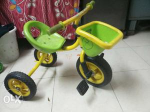 Green And Black Pedaled Trike