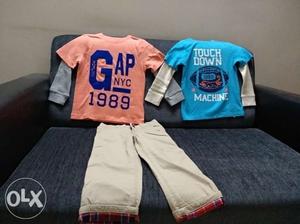 Imported brand new 4 to 5 years (2 t-shirts, 1