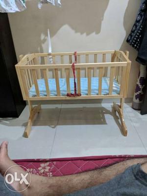 Mee Mee Woodle Cradle For Sale: 5 month old