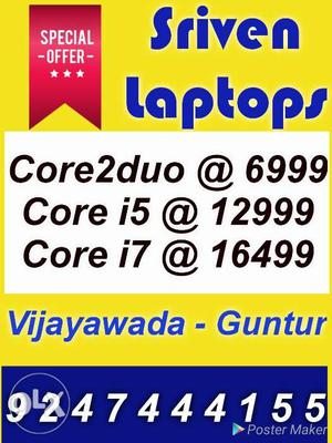 Monsoon Entry Offers-Imported Laptops at  -Sriven