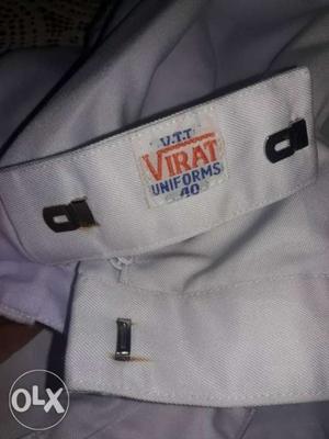 New white school pant 40 number not use in one day