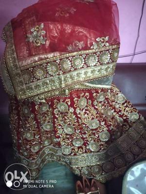 Newly untouch Red colour lehenga