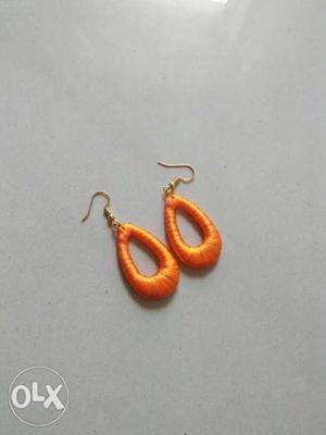 Pair Of Orange Earrings