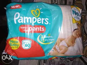 Pampers baby dry pants total 60 count for new