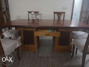 Premium quality dining table with six chairs